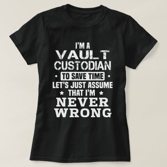 Vault Custodian T Shirt (Design framsida)