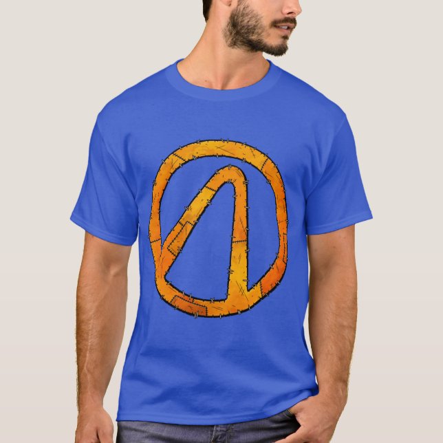 Vault Stitched Borderlands T Shirt (Framsida)