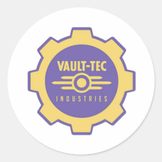 Vault-Teck Runt Klistermärke