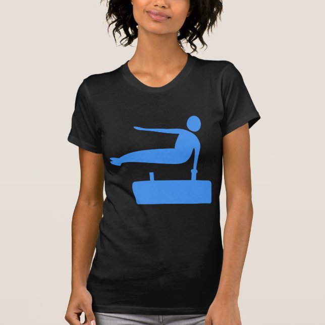 Vaulting Figur - Baby blue T-shirt (Framsida)