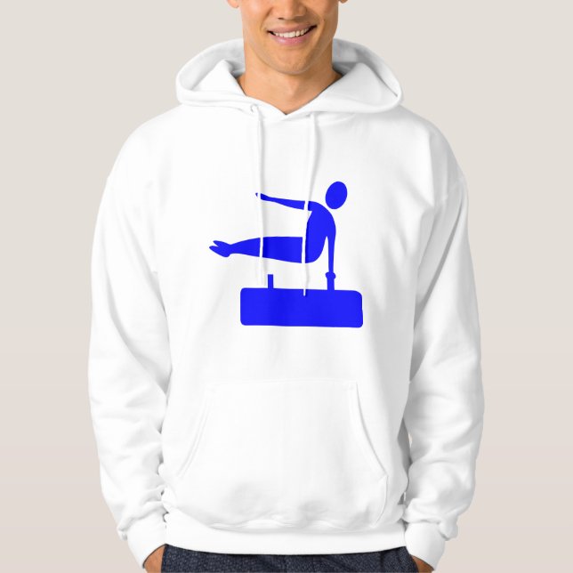 Vaulting Figur - Blue Hoodie (Framsida)