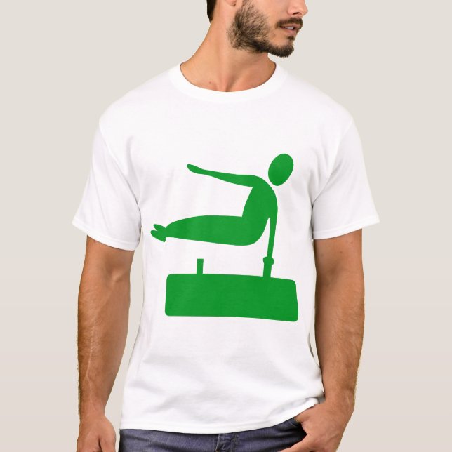 Vaulting Figur - Grass Grönt T-shirt (Framsida)