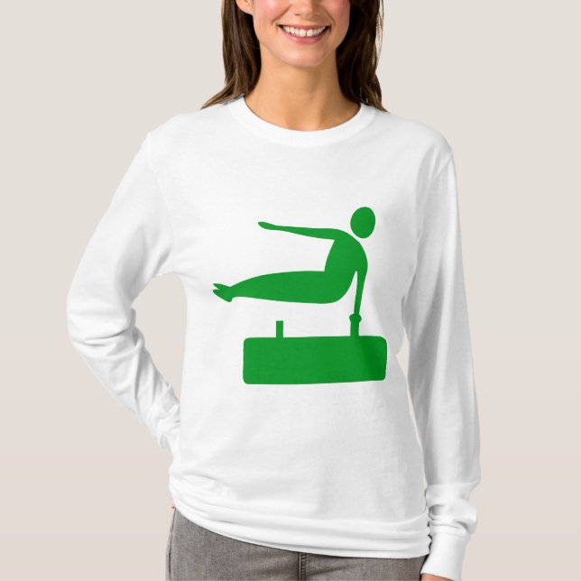 Vaulting Figur - Grass Grönt T-shirt (Framsida)