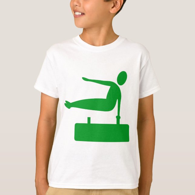 Vaulting Figur - Grass Grönt T-shirt (Framsida)