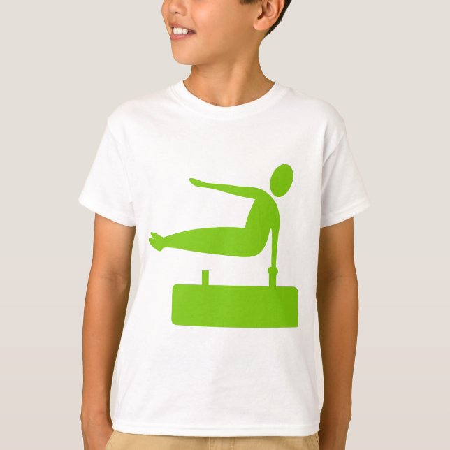 Vaulting Figur - Martian Grönt T-shirt (Framsida)