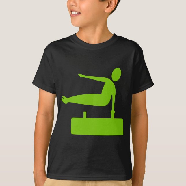 Vaulting Figur - Martian Grönt Tee Shirt (Framsida)