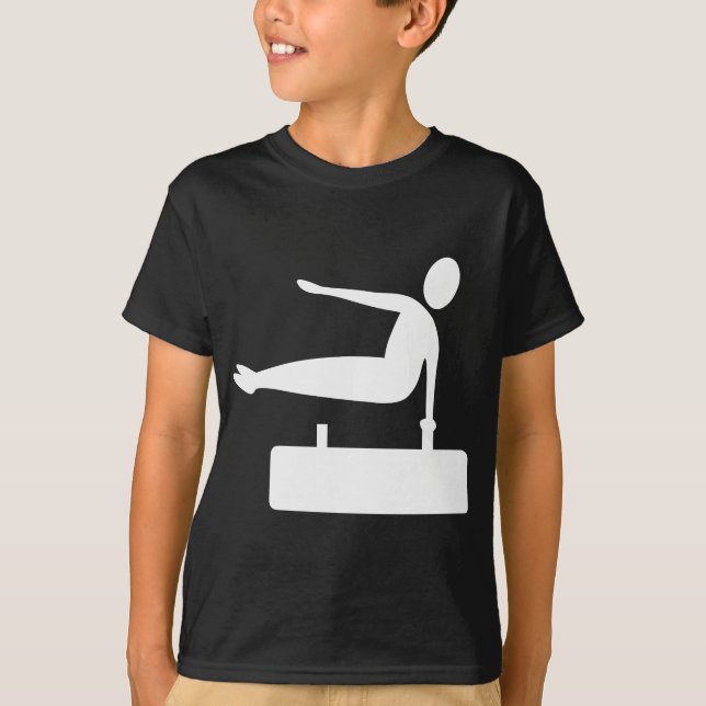 Vaulting Figur - White T-shirt (Framsida)