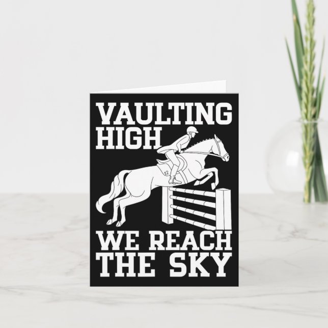  Vaulting High Horse Rider Kort (Framsida)