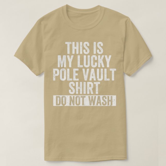Vaulting Lucky Pole Vault Sh T Shirt (Design framsida)