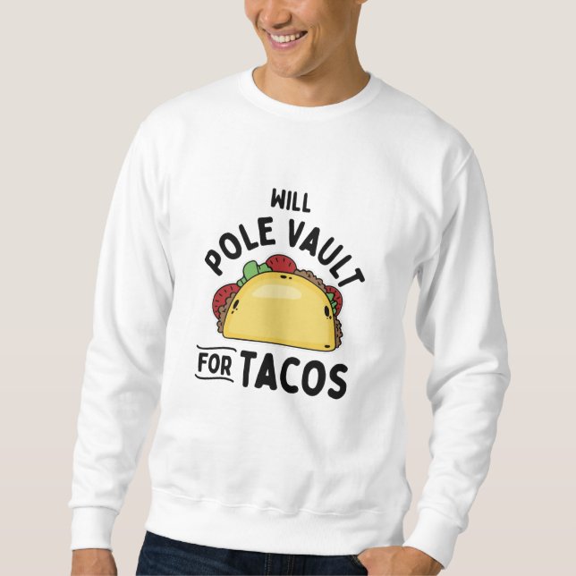 Vaulting-pole-valv för Tacos Lång Ärmad Tröja (Framsida)