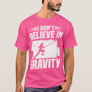 Vaulting Pole Vaulter Glove för kvinnor i spårfält T Shirt