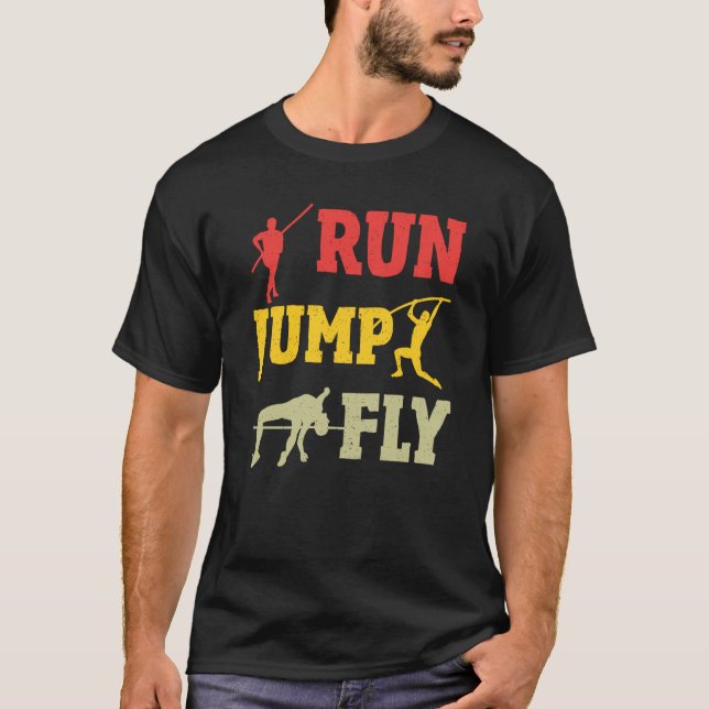 Vaultvalv för pole Vaulter Sports Pole Vault T Shirt (Framsida)