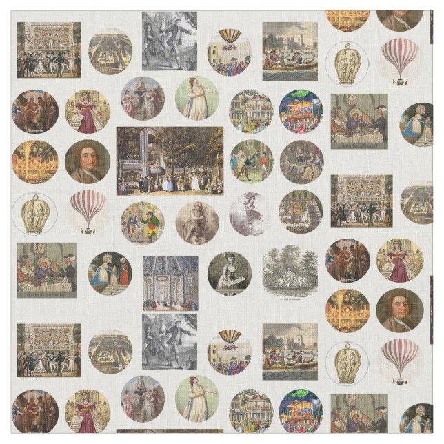 Vauxhall Gardens Fabric Tyg (Närbild)