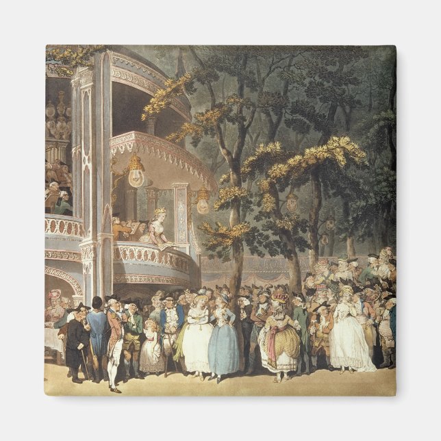 Vauxhall Gardens från Ackermann's Magnet (Framsidan)