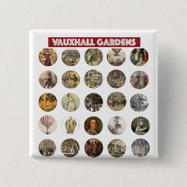 Vauxhall Gardens fyrkantig knapp