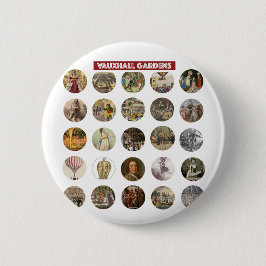Vauxhall Gardens Round Button Knapp