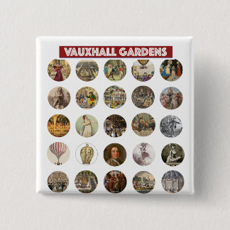 Vauxhall Gardens Square Button Knapp