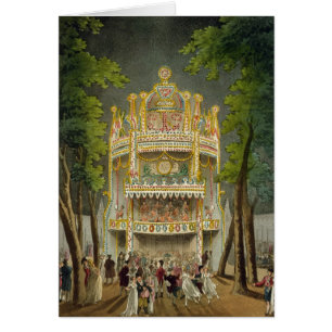 Vauxhall trädgårdar, 1808 hälsningskort