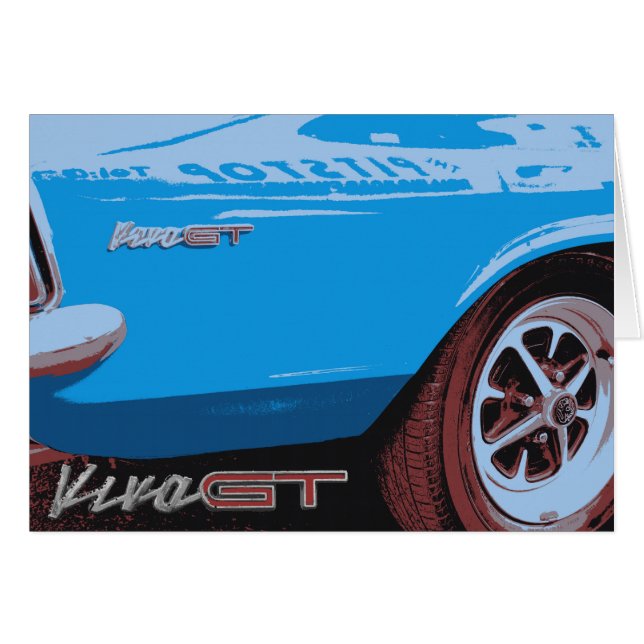 Vauxhall Viva HB GT Hälsningskort (Framsidan Horizontal)
