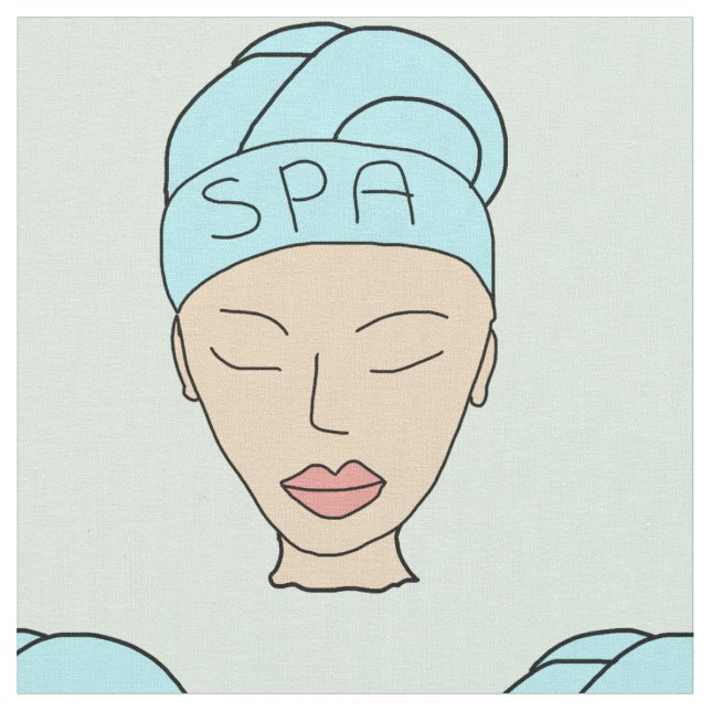 Väv av arten ansikte mönster tyg (Närbild)