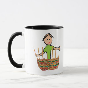 väv av Basket Mugg