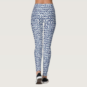 Väv för textil för Itajime Shibori blåttkontro Leggings