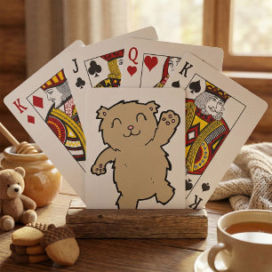 Vävande mildrande björn casinokort