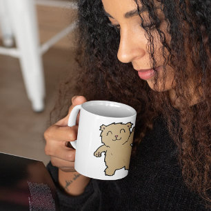 Vävande mildrande björn kaffemugg