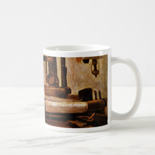 Vävare på vävstolen av Vincent Van Gogh Kaffemugg