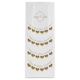 Vävd 5:e bröllop-årsjubileumsväska