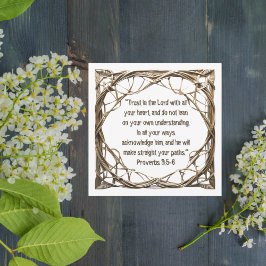 Vävd Anpassningsbar Bibelvers Nedladdningsbar Julkort