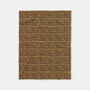 Vävd grafisk Burlap stränger rött Fleecefilt