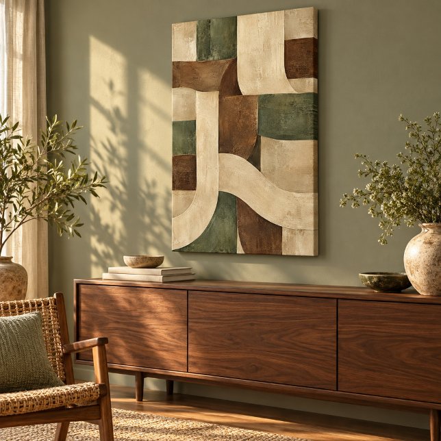Vävd Horisont Canvastryck (12 x 18 inch unframed canvas, 0.75 inch depth. Flat printed art. Scene props not included.)