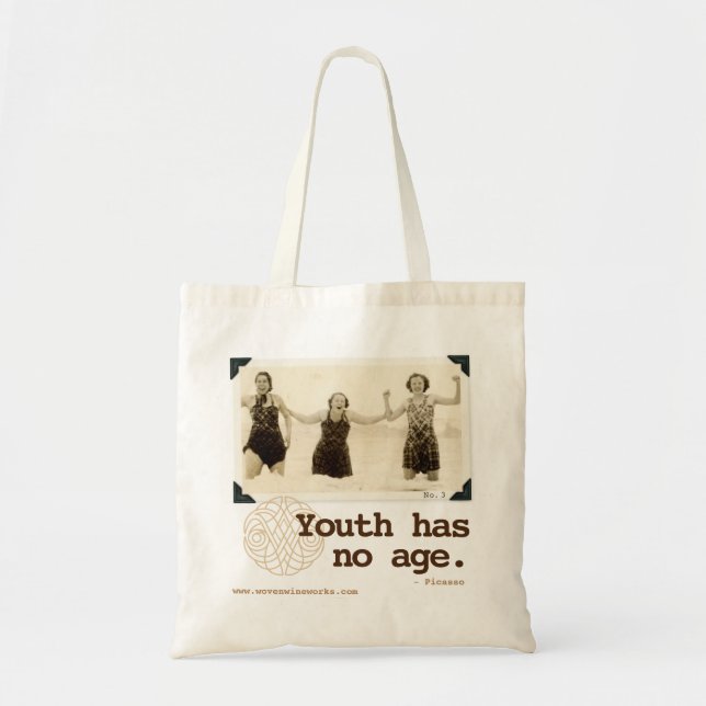 Vävd plats för strand för Wineworks födelsedagtoto Tygkasse (Framsidan)