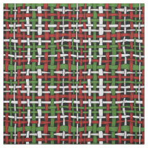 Vävd röd grön vit för grov säsongsbetonad Burlap