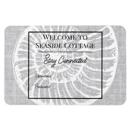 Vävd Snäcka Airbnb Vacation Rental Wifi Magnet