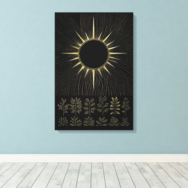 Vävd solenergi finkonst canvas (Insitu (trägolv))