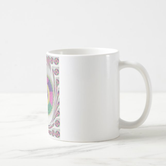 Vävd svartlistning kaffemugg (Höger)