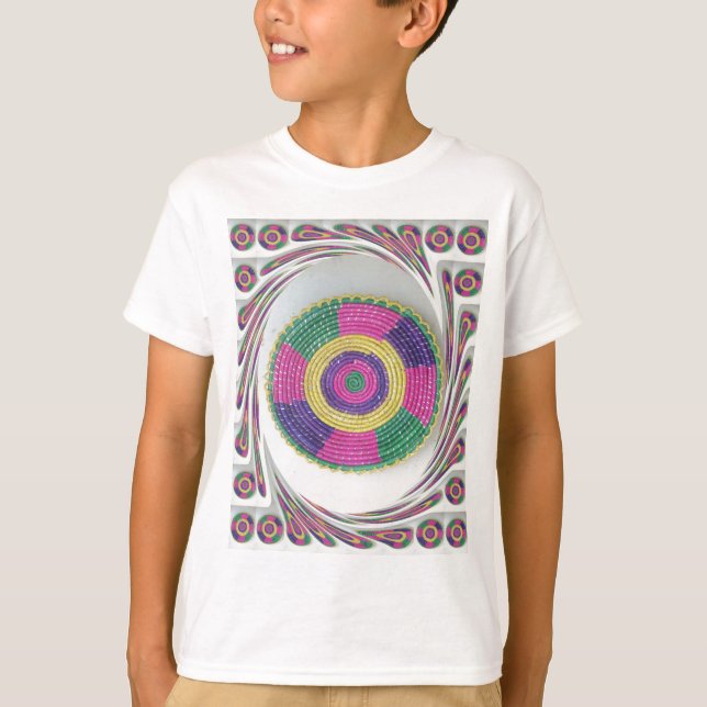 Vävd svartlistning t-shirt (Framsida)