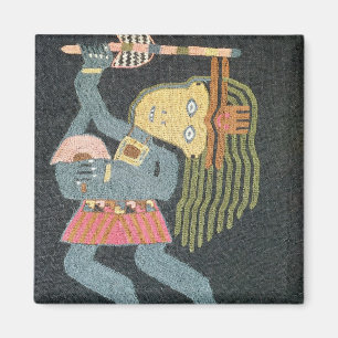 Vävd ulldansare med taktpinnen, Paracas stam Magnet