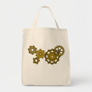 Vävd urklocka Totebag Tygkasse