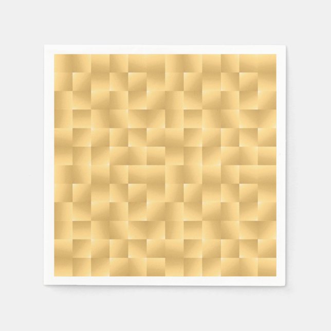 Vävda band av satängband - Guld-skuggor Pappersservett (Framsidan)