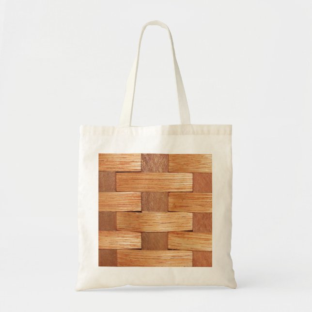 Vävda Basket, Basket Weave Tygkasse (Framsidan)