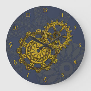 Vävda Clockwork Clock Stor Klocka