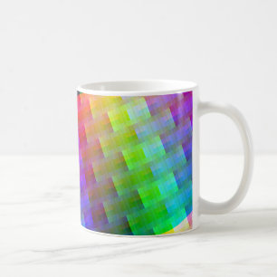 vävde färger kaffemugg