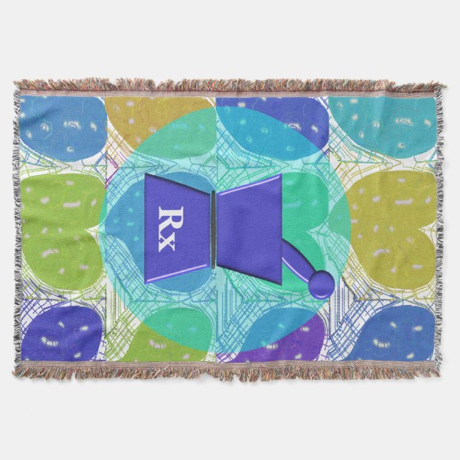 Vävde filthjärtor för Pharmacist PharmD Filt (Framsidan)