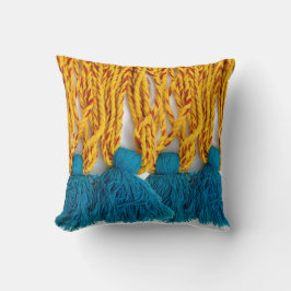 Vävde flätade stam- Tassles Kudde