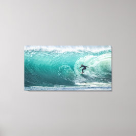 Vave, Surfer, vackert liggande Kanvastryck