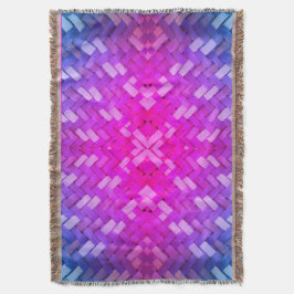 Vaved Harmony Mönster Throw Blanket Filt
