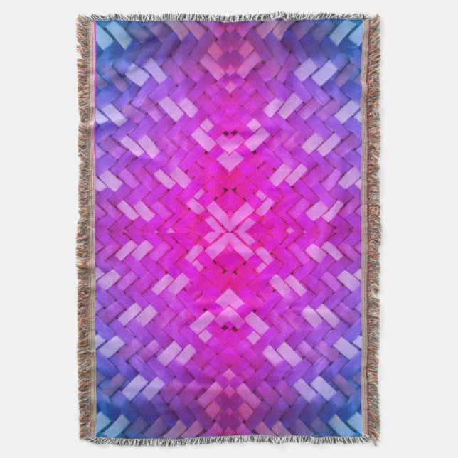 Vaved Harmony Mönster Throw Blanket Filt (Framsidan Vertikal)